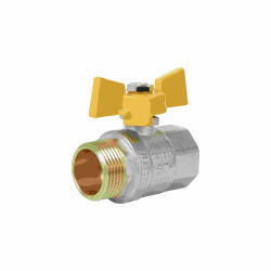 Кран кульовий SD Plus 1" ВЗ для газу (метелик) SD607NG25PN40