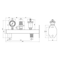 Группа безпеки для бака 3/4 стальна SD292W20