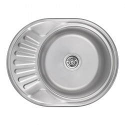 Мийка кухонна Lidz 5745 0.8мм Satin 180мм