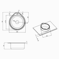 Мийка 4843 Decor для кухні 0,6мм (180) Lidz