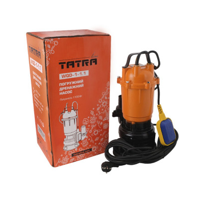 Насос фекальний Tatra-line WQD1-1.1A чугун 170л/хв, кабель 10м
