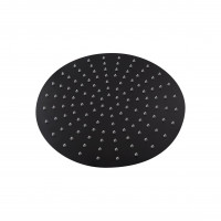 Лійка для верхнього душу Qtap Hlavova 300 мм округла QTHLS300O1ZBB Black Matt