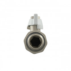 Кран кульовий з американкою 3/4" RAFTEC посилений біла ручка