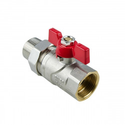Кран кульовий з американкою 3/4" RAFTEC CSA-021 червоний метелик