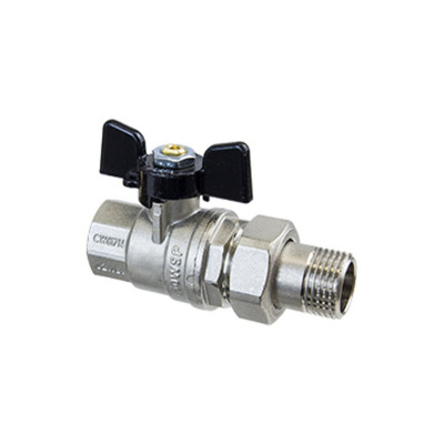 Кран кульовий з американкою 1" RAFTEC BLACK