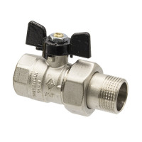 Кран кульовий з американкою 1" RAFTEC BLACK