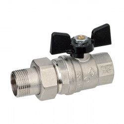 Кран кульовий з американкою 3/4" внутрішня * 3/4" зовнішня Raftec Black DN20