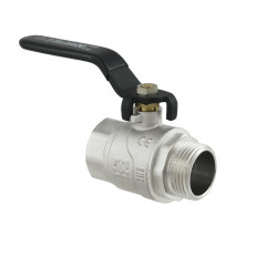 Кран кульовий 1" внутрішня * 1" зовнішня важіль RAFTEC Black