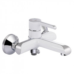 Змішувач для ванни Qtap Grand (з душовим гарнітуром) QTGRAWCR006 Chrome\White
