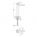 Змішувач для раковини Qtap Matice високий 1063H103C Chrome