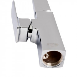 Змішувач для раковини Qtap Lodenice з поворотним виливом високий QTLOD9031102FC Chrome