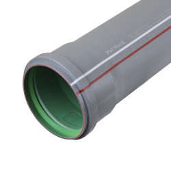 Труба каналізаційна PolMark GREEN LINE 110*2,7мм L-3м + резинка