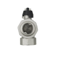 Кран кульовий з американкою 3/4" кутовий Raftec Bkack