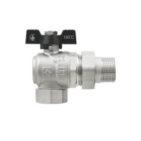Кран кульовий з американкою 1/2 кутовий RAFTEC