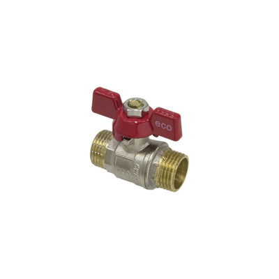 Кран кульовий 1/2" зовнішня * 1/2" зовнішня ECO