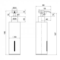 Дозатор для рідкого мила Qtap Liberty ANT 1152-2