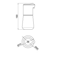 Диспенсер для рідкого мила-піни Qtap Autodavkovac DM500WP White