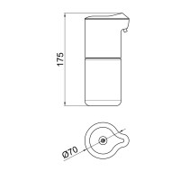 Диспенсер для рідкого мила-піни Qtap Autodavkovac DM300WP White