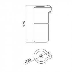 Диспенсер для рідкого мила-піни Qtap Autodavkovac DM300WP White