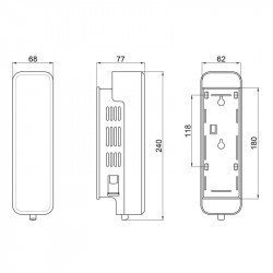 Диспенсер для рідкого мила Qtap Davcovac mydla DM350CS1