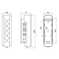 Диспенсер для рідкого мила Qtap Davcovac mydla DM350CP1