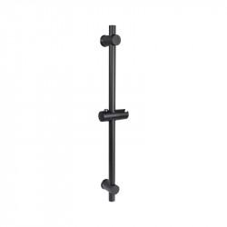 Душова стійка з тримачем універсальна Qtap Lepit 665 мм округла QTLEP82103OB Black Matt