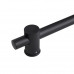 Душова стійка з тримачем універсальна Qtap Lepit 665 мм округла QTLEP82103OB Black Matt