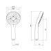 Лійка для ручного душу Qtap Rucni 115 мм округла QTRUCA115O3PCW Chrome/White