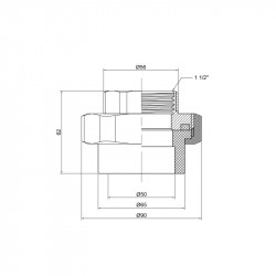 Згін "Американка" PPR Thermo Alliance 50х1" 1\2 ВР