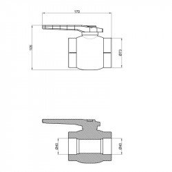 Кран кульовий PPR Thermo Alliance 40