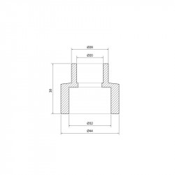 Муфта PPR Thermo Alliance 32х20