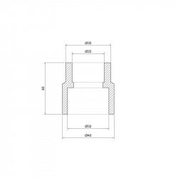 Муфта PPR Thermo Alliance 32х25