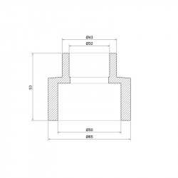 Муфта PPR Thermo Alliance 50х32
