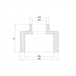 Муфта PPR Thermo Alliance 63х32
