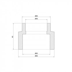 Муфта PPR Thermo Alliance 63х50