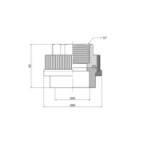 Муфта PPR Thermo Alliance 50х1" 1\2 ВР