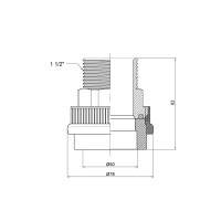 Муфта PPR Thermo Alliance 50х1" 1\2 ЗР