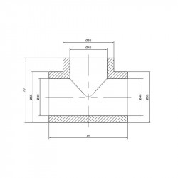 Трійник PPR Thermo Alliance 40