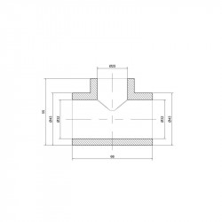 Трійник PPR Thermo Alliance 32х25х32