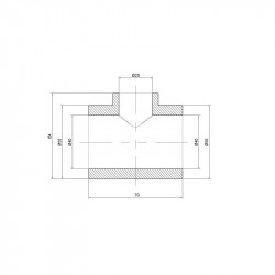 Трійник PPR Thermo Alliance 40х25х40