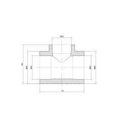 Трійник PPR Thermo Alliance 40х32х40