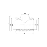 Трійник PPR Thermo Alliance 75х63х75