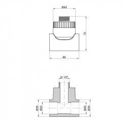 Трійник PPR Thermo Alliance 25х1\2"х25 ЗР