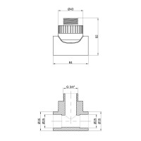 Трійник PPR Thermo Alliance 25х3\4"х25 ЗР