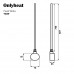 Тен для рушникосушки Onlyheat Pearl White 0,9 кВт 1/2" з трійником 76 см (1/24 шт)