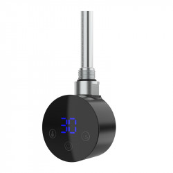 Тен для рушникосушки Onlyheat Agate Black 0,6 кВт 1/2" з трійником 53,5 см (1/24 шт)