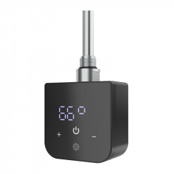 Тен до рушникосушки Onlyheat Onyx Black 0,6 кВт 1/2" з трійником 53,5 см (1/24 шт)