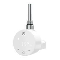 Тен для рушникосушки Pro Onlyheat Ivory White 0,6 кВт 1/2"з трійник/ПРИХ МОНТ/зємний тен (8/32)