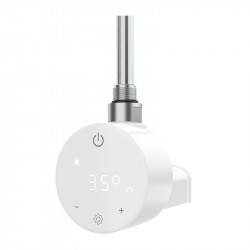 Тен для рушникосушки Pro Onlyheat Ivory White 0,6 кВт 1/2"з трійник/ПРИХ МОНТ/зємний тен (8/32)