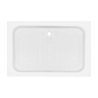 Душовий піддон KAPIELKA ST120x80х14 низький, прямокутний, діаметр зливу 52 мм Lidz